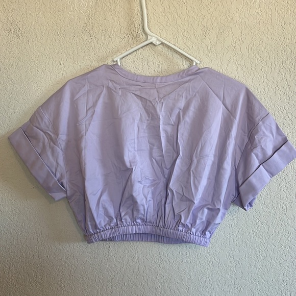 Camila coelho Alia Top in Pale Lavender crop top small - Picture 6 of 6